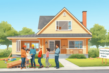 An image depicting home renovations funded by personal mortgage loans.