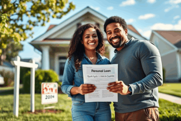 A person considering different personal loan options for buying a house.