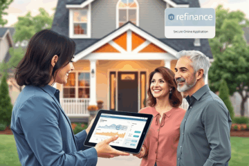 A homeowner exploring quick and secure credit options for refinancing their real estate.
