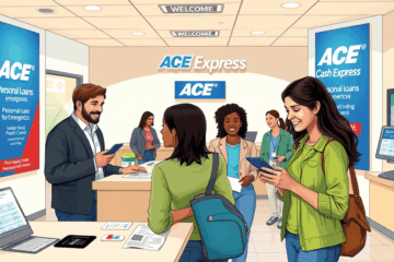 A customer considering ACE Cash Express Personal Loan options for financial assistance.