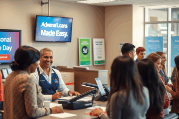 Featured image depicting a person applying for an Advance America personal loan online.