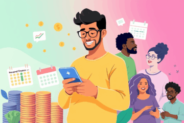 A person using the Earnin app to manage personal loans and finances.