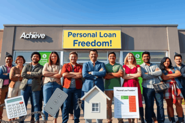 A person reviewing financial options for a personal loan.