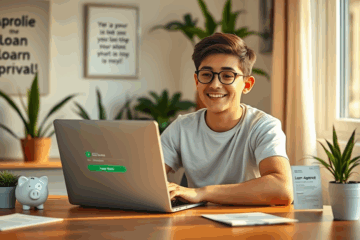 A person reviewing personal loan options for financial empowerment.