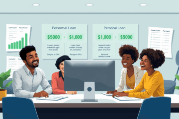 Personify Financial logo with personal loan details