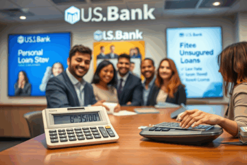 A visual representation of U.S. Bank personal loan options and benefits.