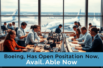 A diverse team of Boeing employees collaborating on innovative aerospace projects.