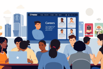 An individual exploring job opportunities at Nestlé, learning about job application processes.