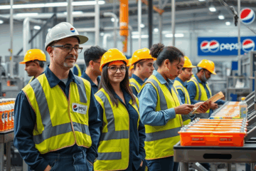 A dynamic work environment at PepsiCo showcasing immediate job openings.