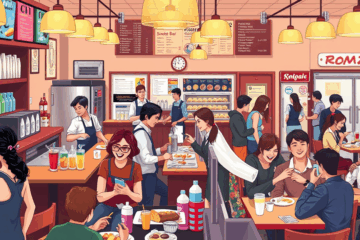 Available jobs in restaurants and snack bars, highlighting opportunities for various roles.