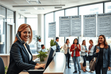 Open positions available for receptionists with immediate hiring.