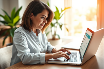 A person signing an electronic document to receive immediate funds with a digital signature.