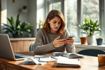 A person looking for urgent financial assistance online.