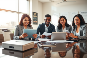 A digital contract being signed electronically, representing quick approval processes.