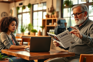 A visual guide on securing loans for informal workers.