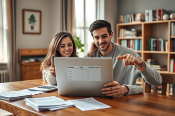 A visual representation of quick credit options using a mortgage guarantee to secure home loans.