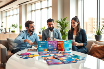 A variety of credit cards showcasing current offers and benefits.