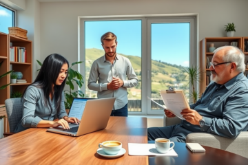 A conceptual image representing online loans for refinancing properties.