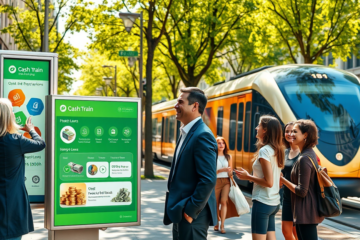 Illustration of Personal Loan Cash Train with immediate cash deposits