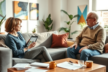 A person reviewing financial documents for a personal loan.