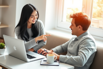 A person reviewing online loan options with simple analysis tools.